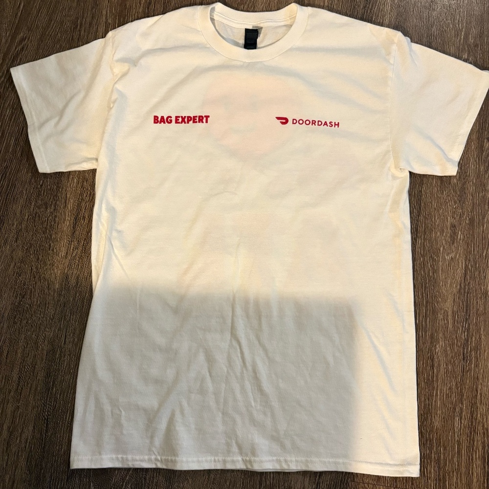 2 Small DoorDash Bag Expert Promotional T-Shirt